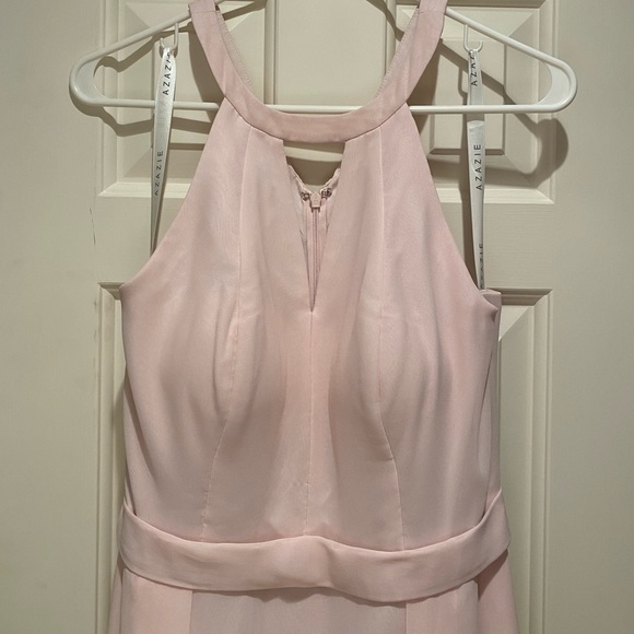 Azazie Melody Blushing Pink Brand New Bridesmaid Dress - Picture 2 of 10